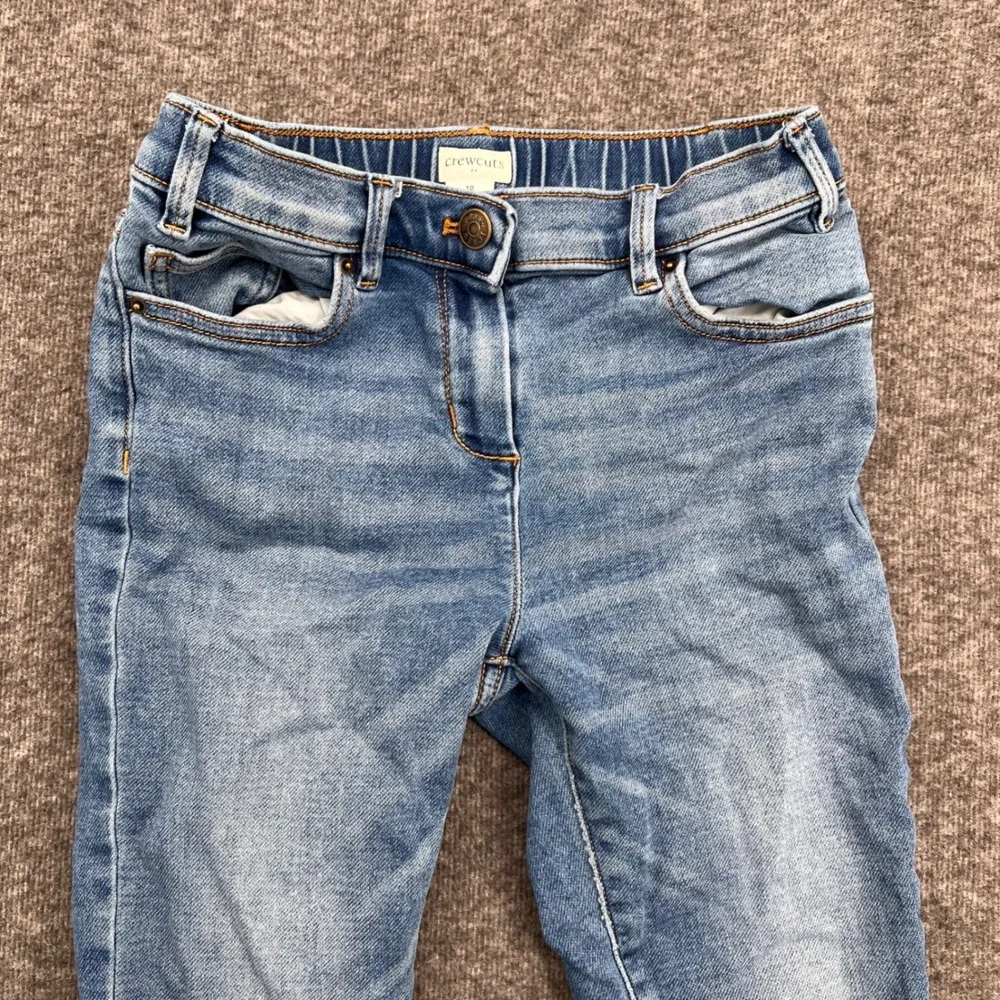 Crewcuts Kids Skinny Jeans Light Wash Blue Stretch Denim Size 10